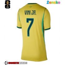 Ženske Nogometnih dresov Brazilija Vinicius Junior #7 Domači SP 2026 Kratki rokavi